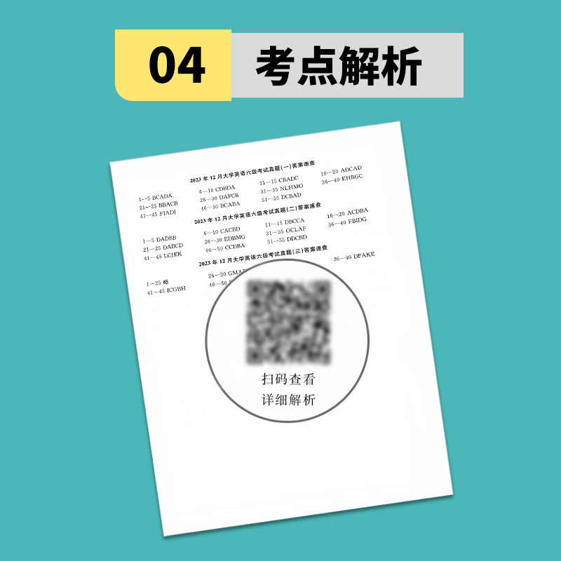 备考2024年6月大学英语六级真题试卷六级考试英语真题资料套卷四级词汇书单词听力阅读写作翻译四六级专项训练cet6级历年真题卷子-图2