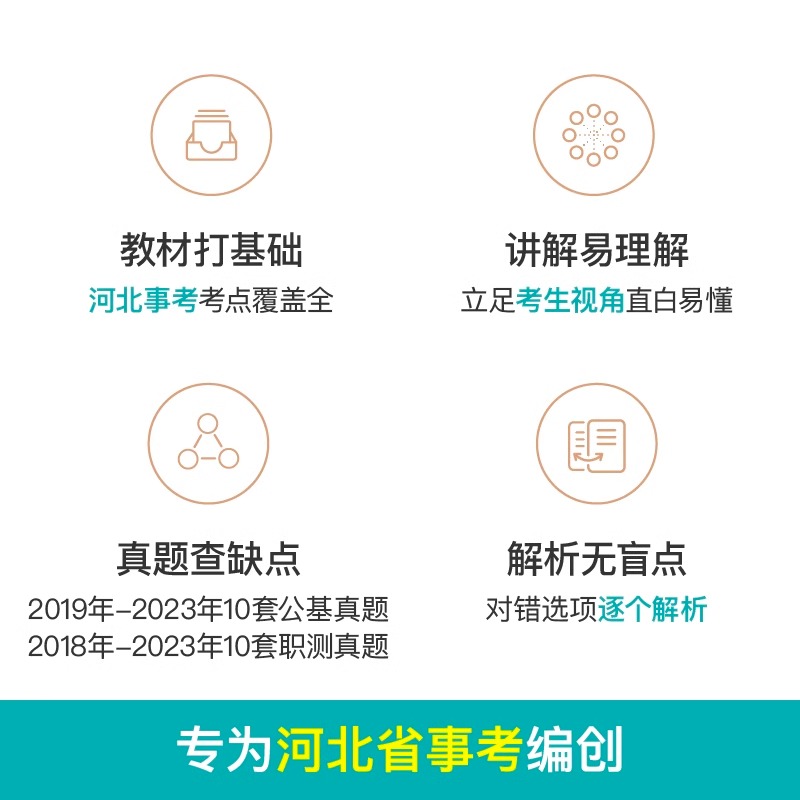 粉笔事业编2024年河北省事业单位考试用书公共基础知识历年真题库试卷公基和职测教材刷题试题综合岗资料省直石家庄定州张家口市直 - 图1