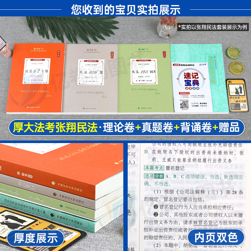 厚大法考2024年司法考试理论卷讲义全套官方教材书真题法律资格职业资料罗翔刑法向高甲讲刑诉商经鄢梦萱司考法考历年厚大2023辅导-图1