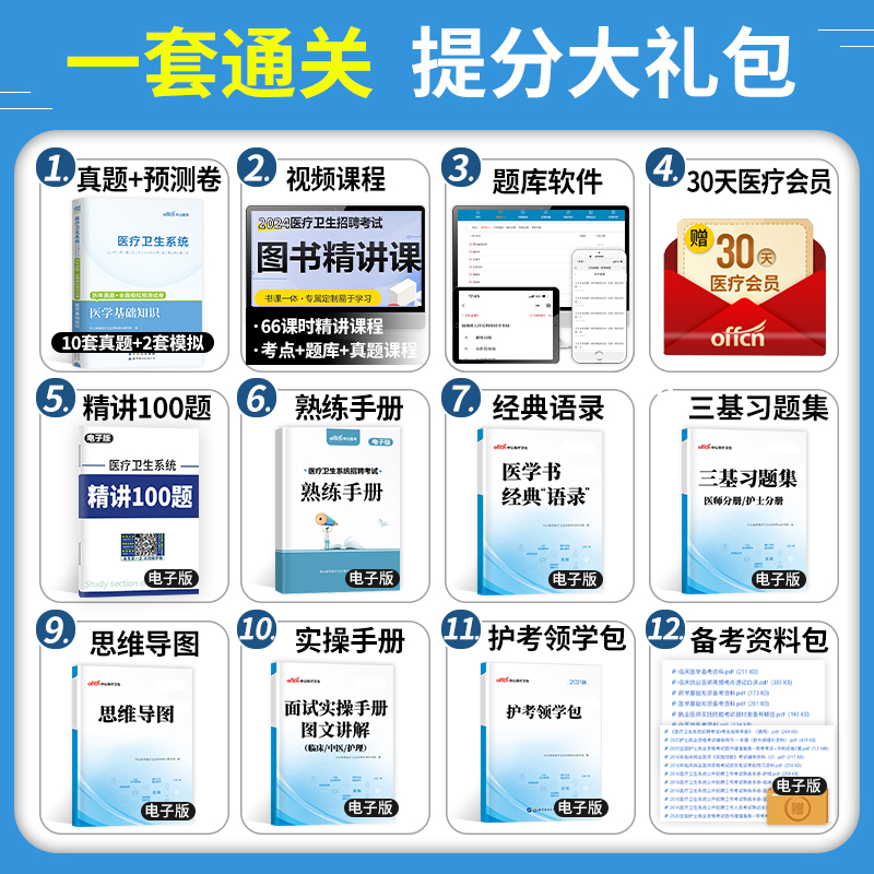 中公2024年医疗卫生系统招聘考试历年真题库试卷医学基础知识公共护理学类专业药学临床西医事业编教材书护士考编制山东省福建四川-图2