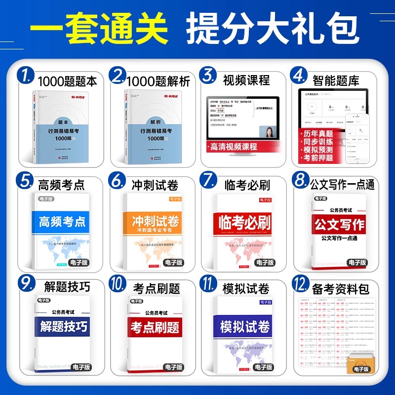 半月谈2025年公务员考试用书行测易错易考1000题国考省考行测教材书历年真题库试卷25公考刷题模拟卷资料考公粉笔5000题套卷练习题 - 图1