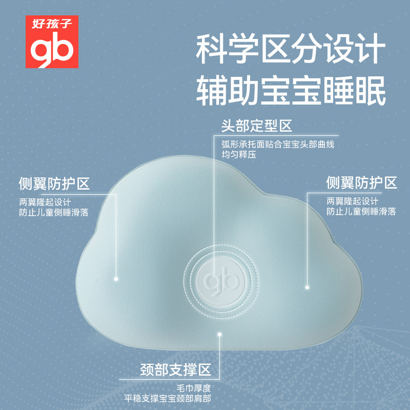 gb好孩子定型枕婴儿枕头新生0-2岁宝宝枕头矫正头型水洗枕防偏头,淘宝优惠券,粉丝福利购,淘宝优惠卷