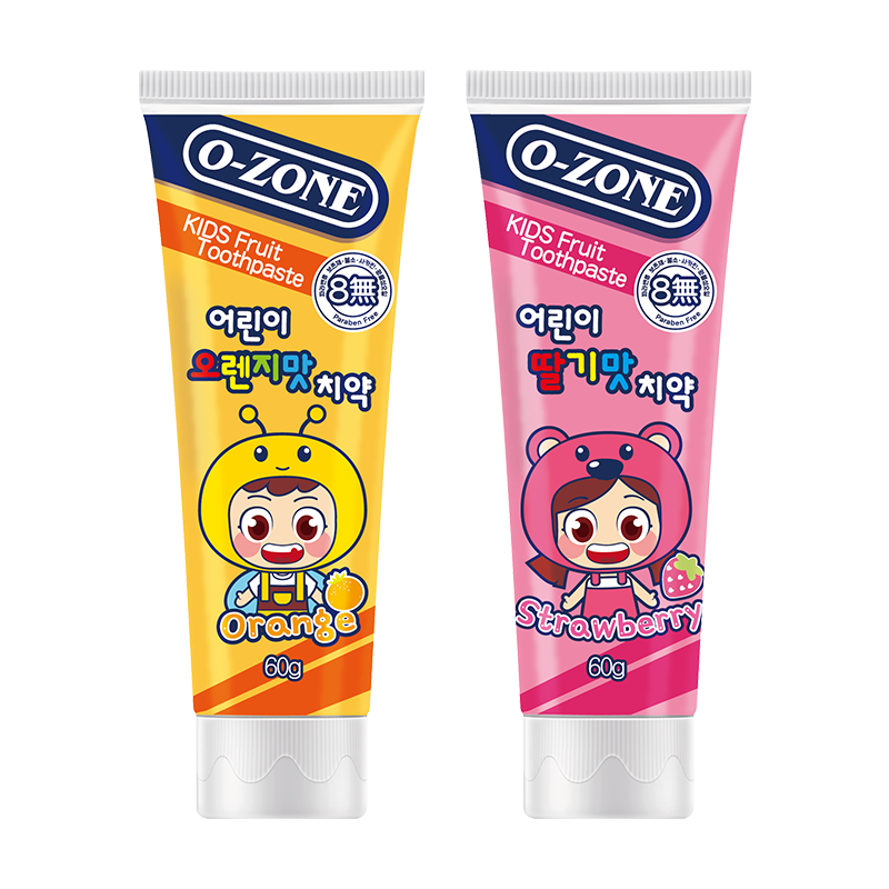 韩国欧志姆儿童牙膏6岁以上防蛀牙2岁3一12岁婴幼儿宝宝牙刷护齿