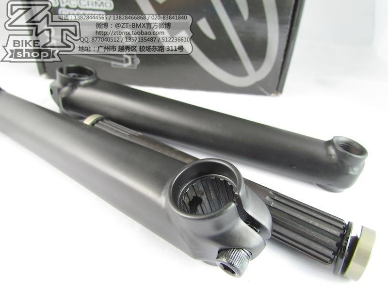 ZTBMX【premium】16 Spline cranks 175MM BMX曲柄黑色包邮-图2