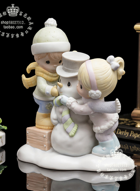 美国陶瓷两小无猜情侶水滴娃娃
