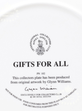 RoyalDoulton1995圣诞节坐盘