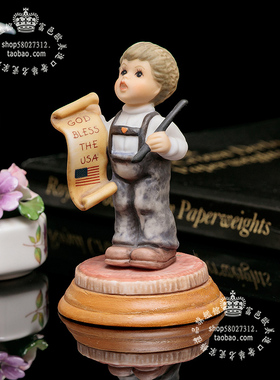 祈福平安祝福Hummel陶瓷书房