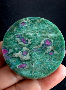 天然坦桑尼亚红绿宝毛衣链