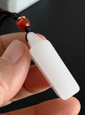 天然石英盐质玉吊坠挂件