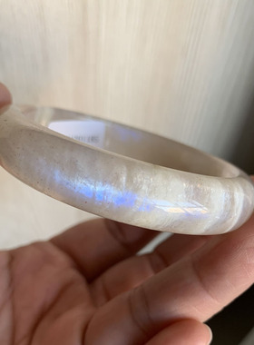 天然月长石月光石手环镯子