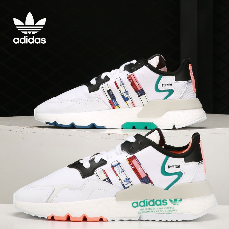 Adidas/阿迪达斯三叶草NITE JOGGER 男女反光缓震运动鞋 FX3811 - 图0