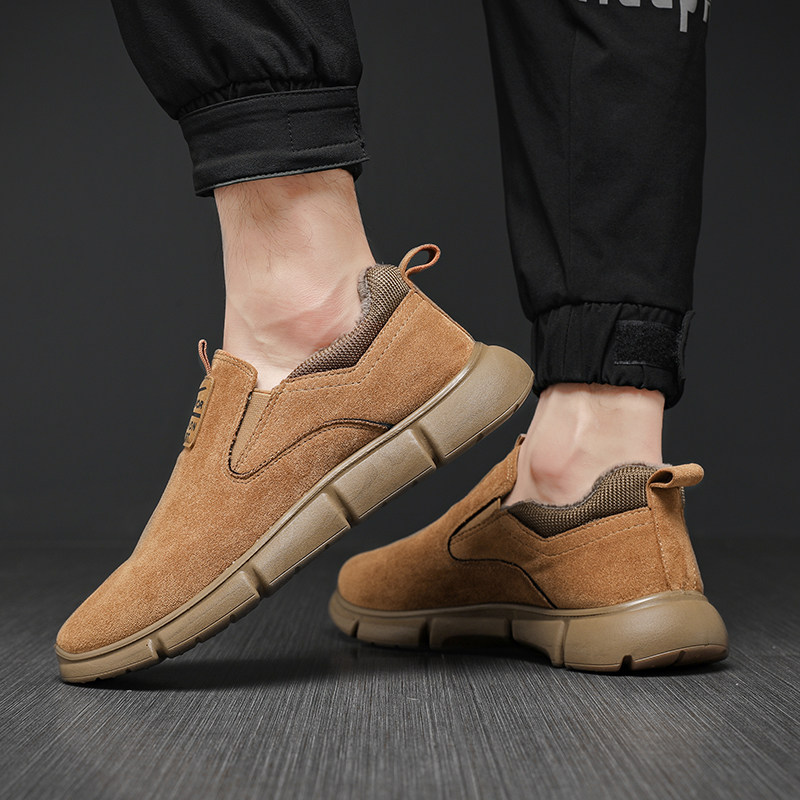 回力男鞋加绒加厚保暖舒适防滑懒人棉鞋百搭绒面老年休闲鞋秋冬季,淘宝优惠券,粉丝福利购,淘宝优惠卷