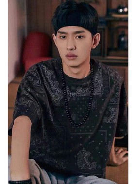 天然彩虹眼黑曜石项链