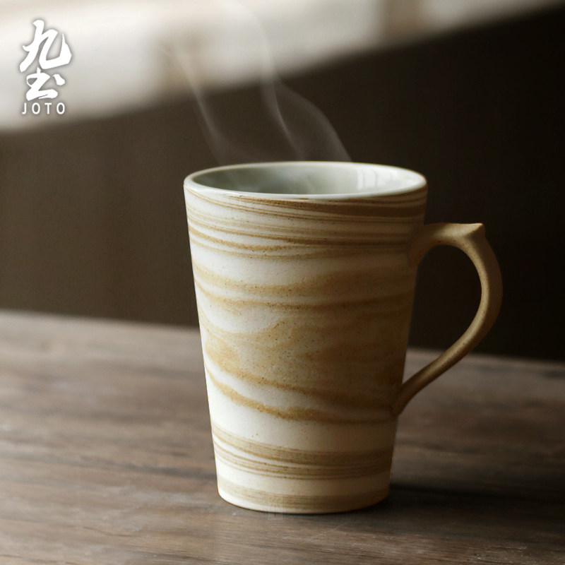 九土joto纯手工陶瓷杯马克杯情侣日式咖啡杯茶杯男生粗陶水杯杯子,淘宝优惠券,粉丝福利购,淘宝优惠卷