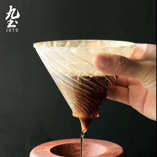 九土手冲咖啡滤杯v60玻璃漏斗套装过滤滤纸电子秤小号器具分享壶 - 图3