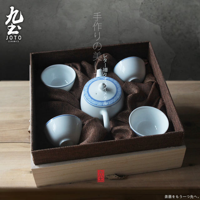 ເກົ້າ Earthen Pot Set ຍີ່ປຸ່ນ Zen ຂອງຂວັນ Wedding Teacup