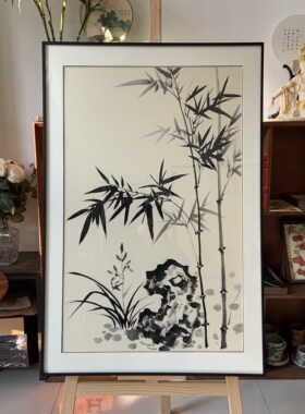 客户定制专属链接 100%纯手绘国画书法定制 升级实木框 装框装裱
