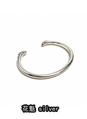 花魁欧美情侣925狗头手镯