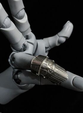 JOJO波波波奇妙冒险那雷夫银色战车替身盔甲戒指做旧色