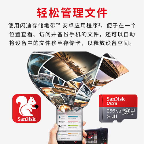闪迪内存卡256g手机tf卡microsd卡行车记录仪监控switch存储卡 - 图3