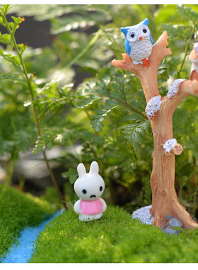 苔藓微景观仿真树枝动物手工艺品