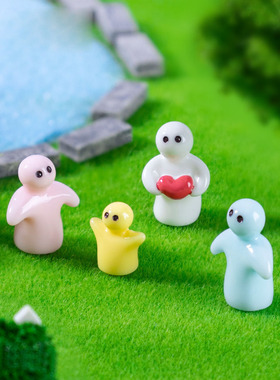 跨境外贸微景观树脂工艺品观创意互动简约小人公仔 DIY装饰品摆件