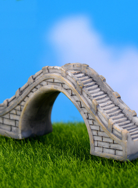 复古怀旧风建筑盆栽树脂工艺品