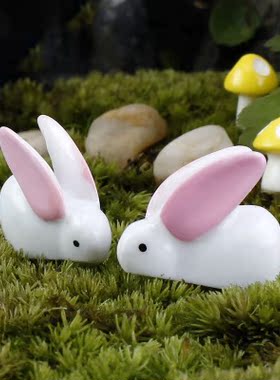 可爱风卡通动物盆栽树脂工艺品