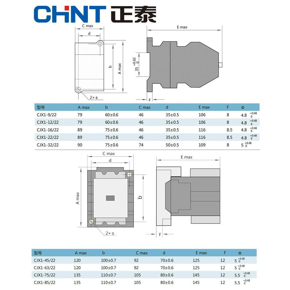 交流接触器CJX1-9/22/3TB40/220V/380V36V/24V低压继电器浙江