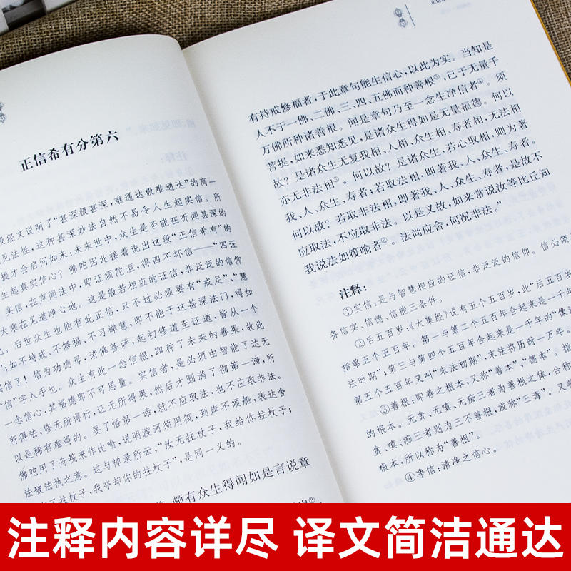 金刚经 心经原文注释译文疑难注音版 中华书局 佛教十三经系列单本宗教佛教般若波罗蜜多心经佛学书籍 念诵集经书静心经 新华书店 - 图1