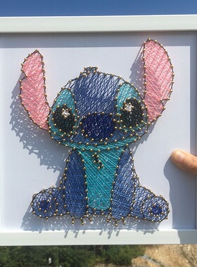草莓熊史迪奇史迪奇可爱钉子画
