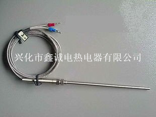 铠装热电阻WZPK-291 PT100型温度传感器带螺纹 1米四氟镀银线-图0