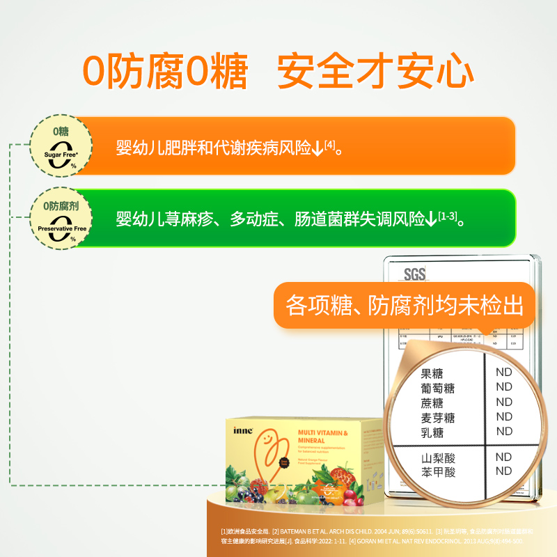 【3盒起购】童年inne多维锌婴幼儿