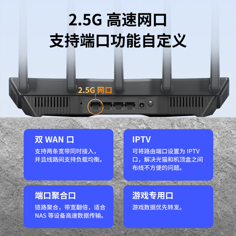 【Wi-Fi7新品】TP-LINK BE3600路由器千兆家用高速双频聚合tplink无线全屋wifi6覆盖游戏加速7DR3630 - 图3