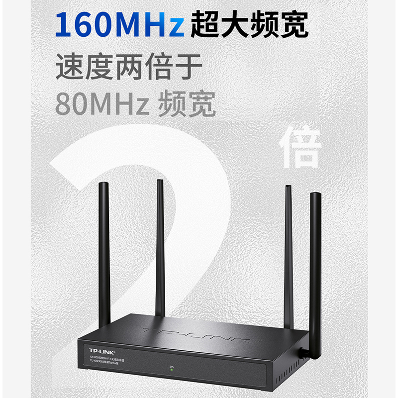 TP-LINK AX3000全千兆无线路由器WiFi6 千兆端口家用高速穿墙王tplink双频5G双宽带金属铁壳体大户型XDR3068 - 图1