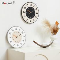 Free Punch Fashion Nets Red Home Hanging Clock Brief Personality Creativity 2021 New Living Room Clock Table