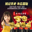积高十二生肖铜首小颗粒积木减压拼装益智玩具文物礼物男孩摆件