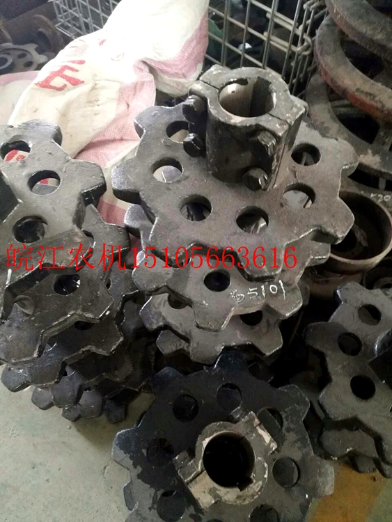 带自救功能龙舟旋耕机收割机行走驱动轮导向轮张紧轮耕田机配件