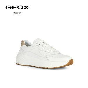 GEOX杰欧适女鞋2024春季新款拼色系带舒适时尚休闲鞋D45UFB