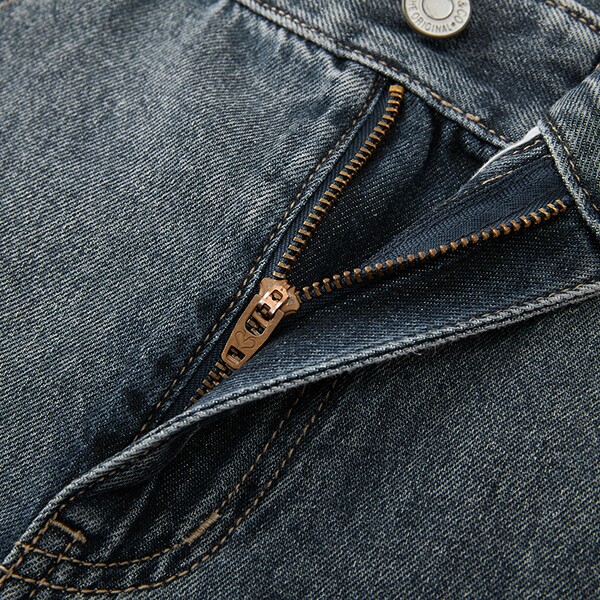 MOUSSY 2026 new summer denim retro style wide leg high waist straight jeans 028JSA11-1040