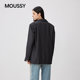 MOUSSY spring new minimalist style striped silhouette casual suit jacket women 028IAA30-1072