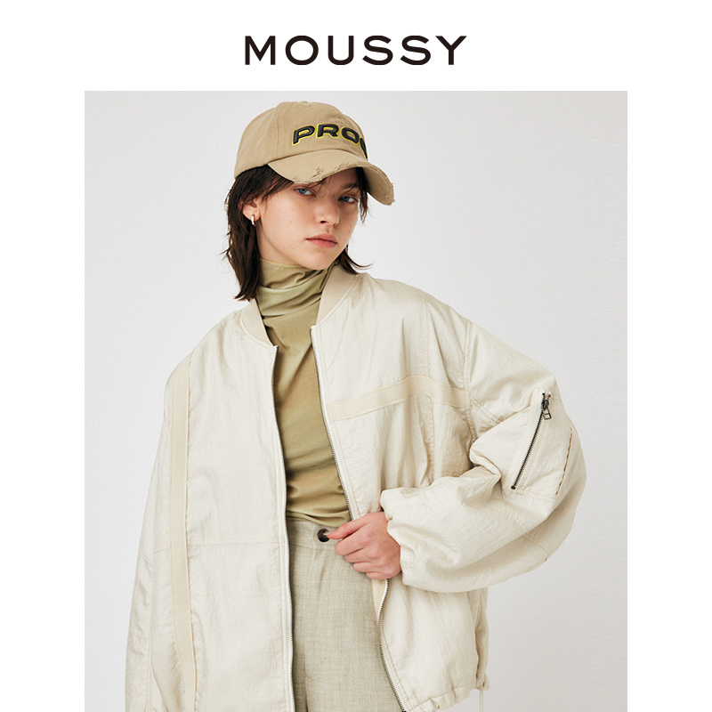 MOUSSY 2024日系Bomber飞行员轻便夹克外套010HSS30-0130 - 图1