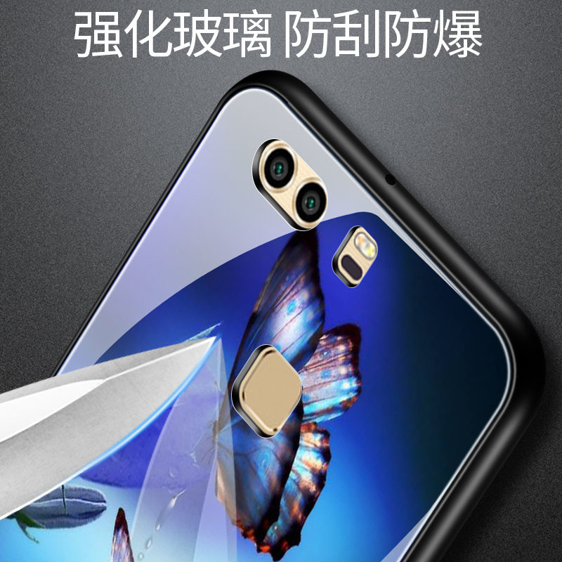 bigpig旗舰店华为p9手机壳女款男士华为p9plus玻璃保护套个性创意磨砂全包边超薄防摔外壳配件潮牌硅胶软壳潮网红镜面2