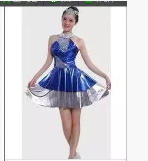 爵士舞服装女成人啦啦操舞蹈无袖连衣裙新款DS演出服现代舞广场舞 - 图0