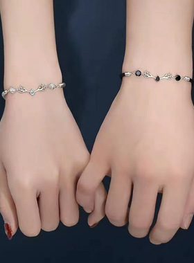 ｛一鹿有你情侣手链｝一对ins小众设计男女夏520情人节礼物送女友