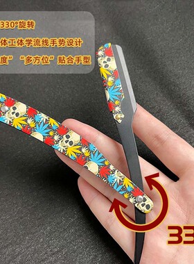 老式安全剃须刀单片安全剃须刀修眉刀修面刮脸刀刮眉刀复古彩绘款