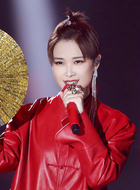超长款明星同款流苏闪钻晚礼服
