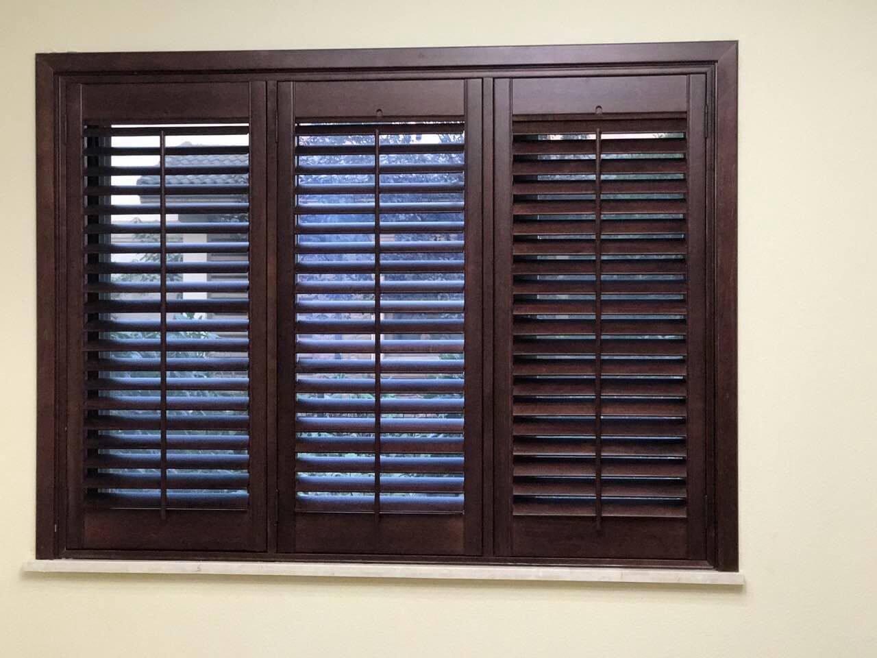 欧式实木百叶窗 活动百叶窗