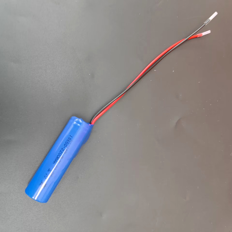 带15cm粗长线保护板18650锂电池大容量3.7V小风扇太阳能手工制作 - 图0