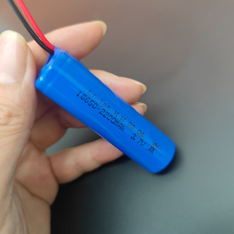 带15cm粗长线保护板18650锂电池大容量3.7V小风扇太阳能手工制作 - 图1